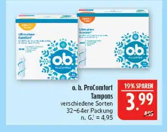 Marktkauf O.b. procomfort tampons Angebot