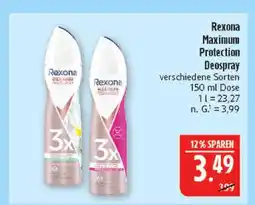 Marktkauf Rexona maximum protection deospray (grün) Angebot