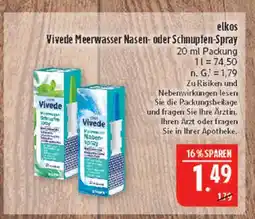 Marktkauf Elkos vivede meerwasser nasen-spray Angebot