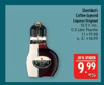 Marktkauf Sheridan's coffee layered liqueur original Angebot