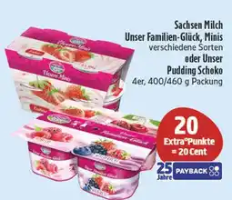 Edeka Sachsen milch unser familien-glück minis oder unser pudding schoko Angebot