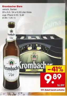 Netto Marken-Discount Krombacher biere Angebot