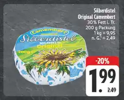 Edeka Silberdistel original camembert Angebot
