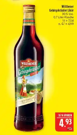 Marktkauf Wilthener gebirgskräuter likör Angebot