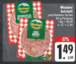 Edeka Wiesbauer aufschnitt Angebot