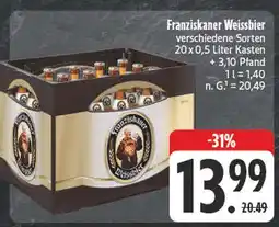 Edeka Franziskaner weissbier verschiedene sorten Angebot
