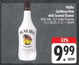 Edeka Malibu caribbean rum with coconut flavour Angebot