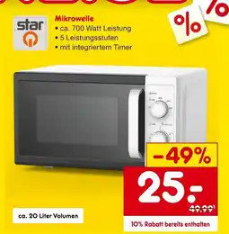 Netto Marken-Discount Star mikrowelle Angebot