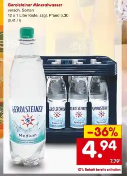 Netto Marken-Discount Gerolsteiner mineralwasser Angebot