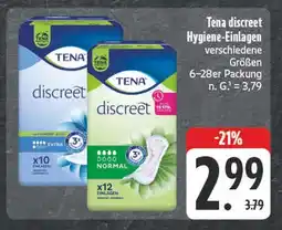 Edeka Tena discreet hygiene-einlagen Angebot