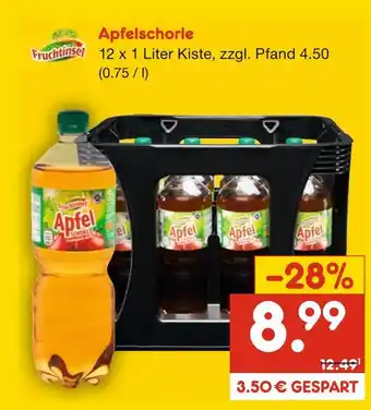 Netto Marken-Discount Fruchtinsel apfelschorle Angebot