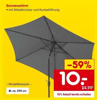 Netto Marken-Discount Sonnenschirm Angebot