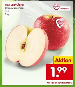 Netto Marken-Discount Pink lady äpfel Angebot