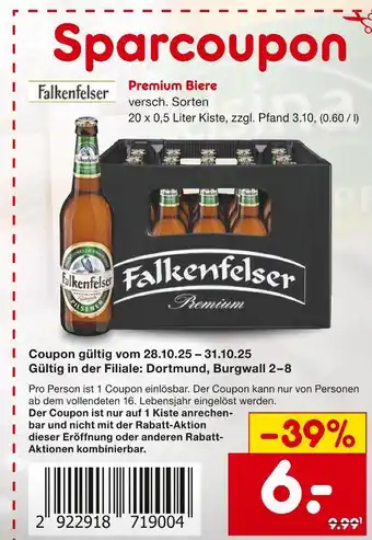Netto Marken-Discount Falkenfelser premium biere Angebot