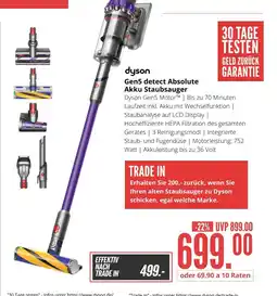 Hirsch und Ille Dyson gen5 detect absolute akku staubsauger Angebot