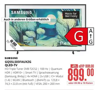 Hirsch und Ille Samsung gq55ls03fauxzg qled-tv Angebot
