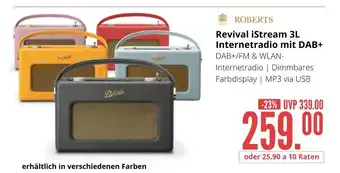 Hirsch und Ille Roberts revival istream 3l internetradio mit dab+ Angebot