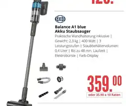 Hirsch und Ille Sebo balance a1 blue akku staubsauger Angebot