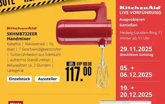 Hirsch und Ille Kitchenaid 5khmb732eer handmixer Angebot