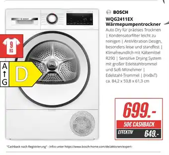 Hirsch und Ille Bosch wqg2411ex wärmepumpentrockner Angebot