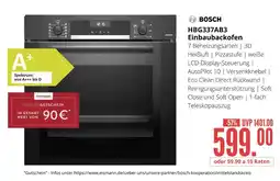 Hirsch und Ille Bosch hbg337ab3 einbaubackofen Angebot