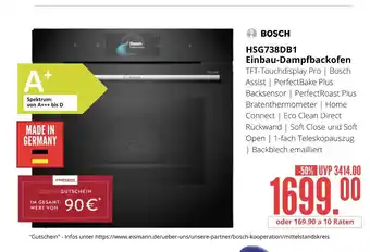 Hirsch und Ille Bosch hsg738db1 einbau-dampfbackofen Angebot