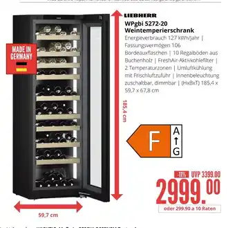 Hirsch und Ille Liebherr wpgbi 5272-20 weintemperierschrank Angebot