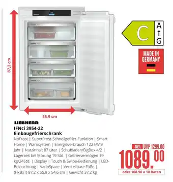 Hirsch und Ille Liebherr ifnci 3954-22 einbaugefrierschrank Angebot