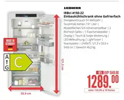 Hirsch und Ille Liebherr irbci 4150-22 einbaukühlschrank ohne gefrierfach Angebot