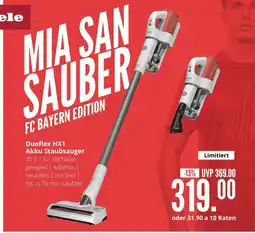 Hirsch und Ille Miele duoflex hx1 akku staubsauger fc bayern edition Angebot