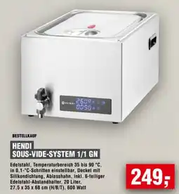 Handelshof HENDI SOUS-VIDE-SYSTEM 1/1 GN Angebot