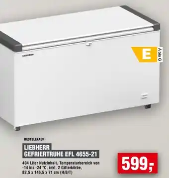 Handelshof LIEBHERR GEFRIERTRUHE EFL 4655-21 Angebot