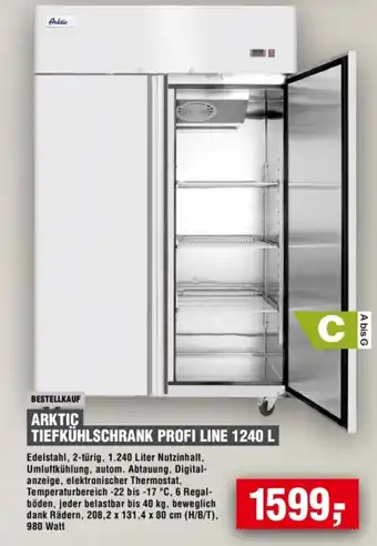 Handelshof ARKTIC TIEFKÜHLSCHRANK PROFI LINE 1240 L Angebot