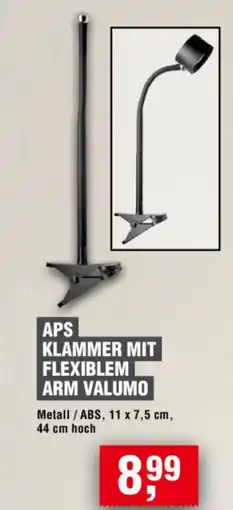 Handelshof APS KLAMMER MIT FLEXIBLEM ARM VALUMO Angebot