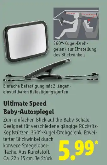 Lidl Ultimate Speed Baby-Autospiegel Angebot