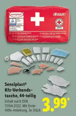 Lidl Sensiplast Kfz-Verbands- tasche, 44-teilig Angebot