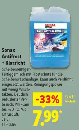 Lidl Sonax Antifrost + Klarsicht Angebot