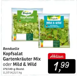 KONSUM Bonduelle Gartenkräuter Mix oder Mild & Wild Angebot