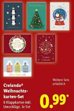 Lidl Crelando Weihnachts- karten-Set Angebot