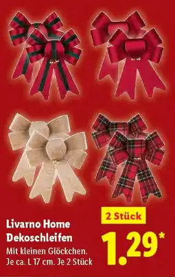 Lidl Livarno Home Dekoschleifen Angebot