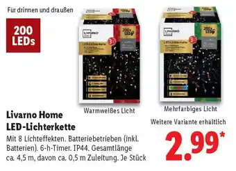 Lidl Livarno Home LED-Lichterkette Angebot