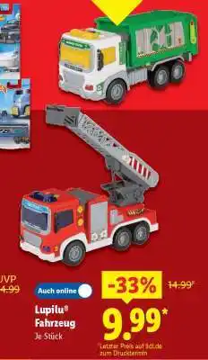 Lidl Lupilu Fahrzeug Angebot