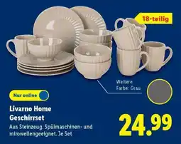 Lidl Livarno Home Geschirrset Angebot