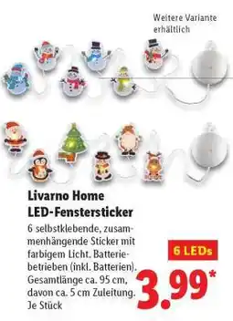 Lidl Livarno Home LED-Fenstersticker Angebot