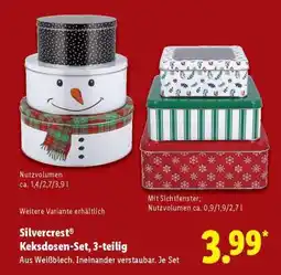 Lidl Silvercrest Keksdosen-Set, 3-teilig Angebot