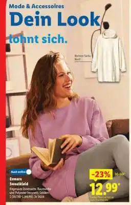 Lidl Esmara Sweatkleid Angebot