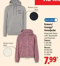 Lidl Esmara/ Livergy Sweatjacke Angebot