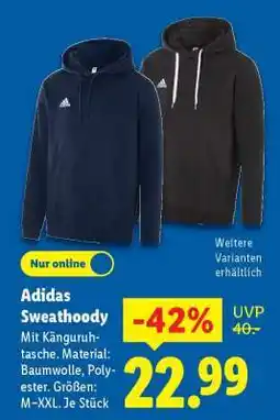 Lidl Adidas Sweathoody Angebot