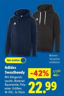 Lidl Adidas Sweathoody Angebot