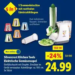 Lidl Silvercrest Kitchen Tools Elektrische Gemüseraspel Angebot